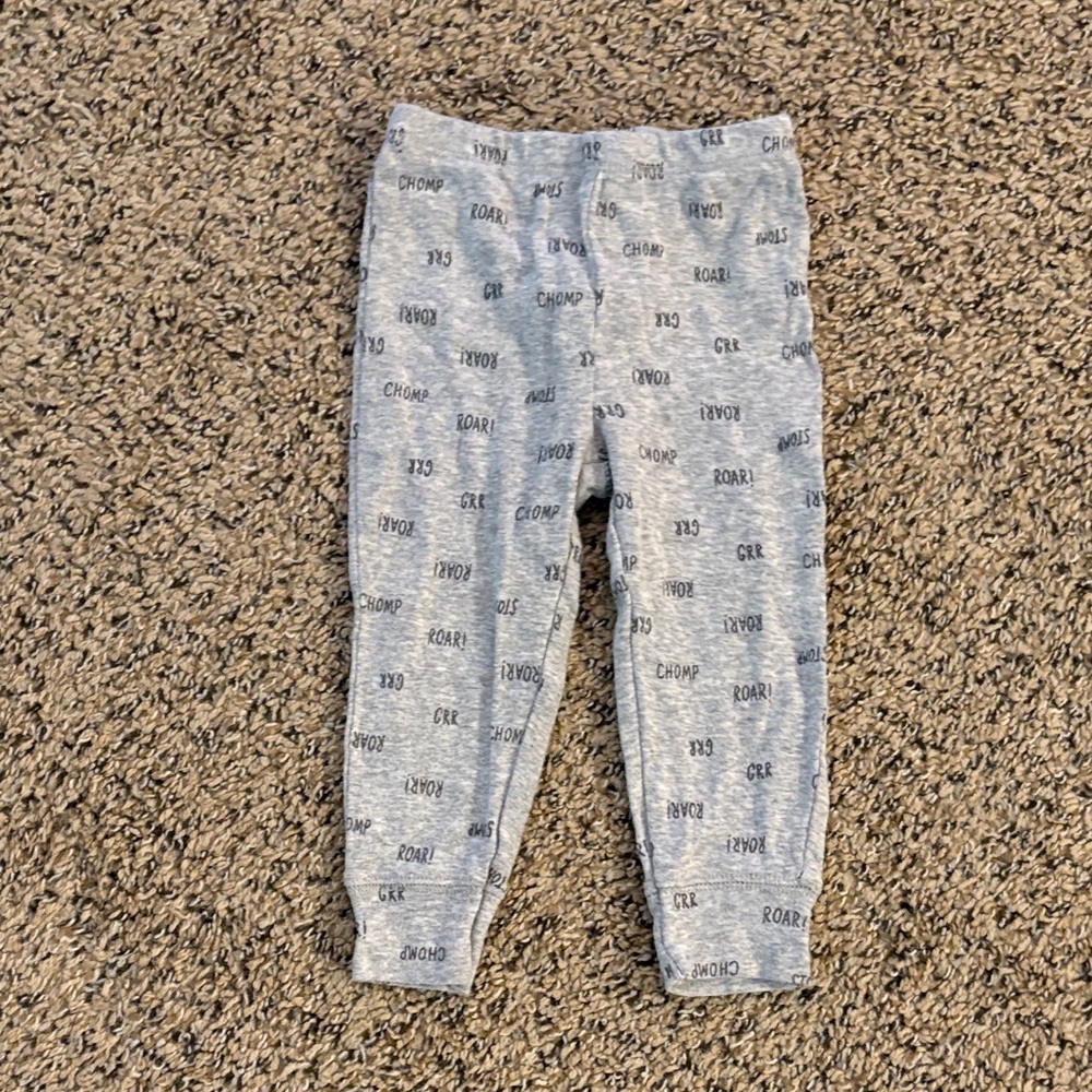 Carter's Gray Joggers with Fun Print